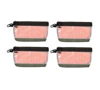 4 pezzi compatti impermeabili contro le borse degli attrezzi rigide in PVC trasparente per lo stoccaggio preciso di dispositivi impermeabili