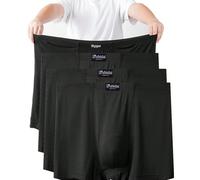 4 pezzi/confezione Biancheria intima in modal traspirante e ampia per uomini in sovrappeso, adatta per tutte le stagioni 2XL,3XL,4XL,5XL,6XLLettere,A strisceTessuto in maglia