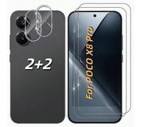 4 pezzi/Confezione, Compatibile con Xiaomi POCO X8 Pro/X8 Pro Max/F8 Pro/F8 Ultra/M7/M7 Pro/M7 Ultra/F7/F7 Pro/F7Ultra/X6/X6 Pro/X7/13/13T/13T Pro/14/14T/14T Pro/15/15T/15T Pro/17T/17T Pro, 2 pezzi Pr