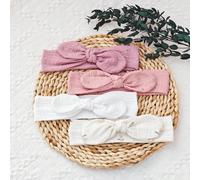 4 pezzi/Confezione Fasce per capelli regolabili in cotone garza a doppio strato con stampa a pois dorati, morbide, adatte per uso quotidiano e regali per le vacanze Tagli UnicaColore unicoTessuto