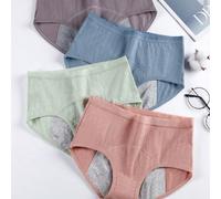 4 pezzi/confezione Mutande mestruali antibatteriche, biancheria intima per il ciclo a lunga tenuta, ad alta elasticità e traspirante per le signore L,M,S,XL,XSTessuto