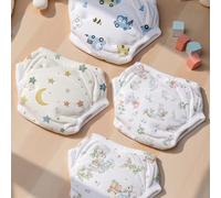 4 pezzi/confezione Pannolini per il vasino a prova di perdite per bambini - Morbido cotone, lavabili in lavatrice, colori assortiti, comodi per tutte le stagioni S/90 [4-8kg],M/100 [8-13 kg],L/110 [13