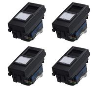4 Pezzi Connettore Rete Presa Dati RJ45 CAT6, Compatibile Con Vimar Arke, Colore Nero