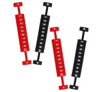 4 Pezzi Contapunti da Tavolo, Griglia Segna Punti Nera Rossa | Plastica, Installazione Rapida e Prestazioni Affidabili, per Tavoli da Shuffleboard e Sale Giochi