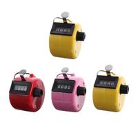 4 Pezzi Contatore Manuale Portatile a 4 Cifre in Plastica per Sport | Conta Fino a 9999, Azzeramento Rapido, Uso Semplice, Aspetto Colorato, Pratico per Allenamento e Attività Colore Casuale