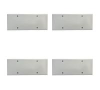 4 Pezzi Coperchio con Viti per Scatola Elettrica 506 507, Copri Cassetta Universale Bianco, Placca Cieca per Chiusura Scatole da Incasso, con Viti Incluse