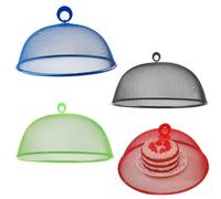 4 Pezzi Copertura in Rete per Alimenti, Copertura Tende Ombrello Copertura Cibo, Copertura per Il Cibo, Coperchio per Alimenti a Mosca, Riutilizzabile, Protegge Alimenti, per Barbecue Picnic