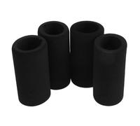 4 Pezzi Copertura in Spugna per Cartuccia Co2 Bici, Nero, 16 G | Cilindro Gas, Isolamento e Assorbimento Urti, Presa Confortevole, Dimensioni 5,00x2,80x2,80 Cm