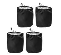 4 Pezzi Copertura per Specchietto Laterale Auto Nero Oxford 190t | Protezione per Neve e Vento, Struttura Avvolgente con Bordi Elastici e Cordini, per Retrovisore