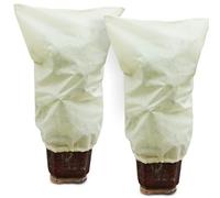 4 Pezzi Coperture Antigelo per Piante, 50 g/m², 60cm x 80cm, Sacco da Giardino Invernale, Protezione Piante in Vaso da Freddo, Uccelli e Insetti(80cm x 100cm/2pcs)
