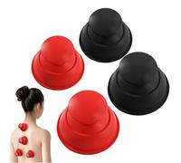 4 Pezzi Coppetta Anticellulite, Coppette Massaggio, Anti-Cellulite Per Gambe E Glutei,Set Di Coppettazione Per Corpo E Viso,Riduzione Della Pelle A Buccia D'Arancia,Facile Da Usare E Lavare