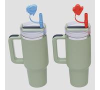 4 pezzi copri cannucce in silicone, tappi per cannucce riutilizzabili, tappi di