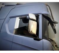 4 pezzi copri specchietti cromo-acciaio inox lucido per Scania S 2016+