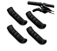 4 Pezzi Coprileve Freno Bici in Silicone, Lunghezza 7,8 cm, Rivestimenti Neri con Superficie Strutturata, per Mountain Bike, Bici da Corsa, E-Bike, Monopattino Elettrico e Leve Compatibili (Nero)
