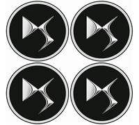 4 Pezzi Coprimozzi Auto per DS 3 / DS 3 Crossback/DS 4 / DS 5 / DS 7 / DS 7 Crossback/DS 9, Impermeabile Resistente all'Usura Antipolvere Coprimozzo Coperture Coprimozzo Centrale Rim Sostituzione
