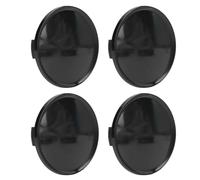 4 Pezzi Coprimozzi Auto Universali, OD 63mm ID 58mm Tappi Ruote ABS, Auto Coprimozzo Ruota Centrale a Prova di Impatto Nero per Decorazione di Auto