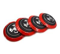 4 Pezzi Coprimozzi per Abarth 133mm, Coprimozzo Ruota con Logo Auto Emblema Coprimozzo Ruota Centrale Coprimozzo Copri Badge