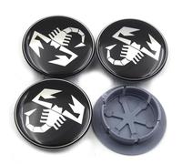 4 Pezzi Coprimozzi per Abarth 500 55mm, Tappi Mozzo Coprimozzo Centrale Coprimozzo Accessori Resistente All'usura Durevole Coprimozzo