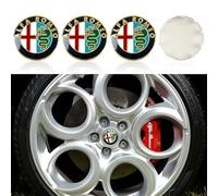 4 Pezzi Coprimozzi per Alfa Romeo Giulia Stelvio Giulietta 159 147 156 166 GT Tonale, Antipolvere Protezione dalla Ruggine Centro Copricerchi Resistente All'usura e Durevole Coprimozzo Compatibili