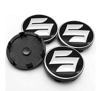 4 Pezzi Coprimozzi per Suzuki Swift 54mm, Coprimozzo Ruota con Logo Auto Emblema Coprimozzo Ruota Centrale Coprimozzo Copri Badge
