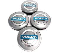 4 Pezzi Coprimozzi per Volvo Xc C70 S40 V50 S60 V60 V70 S80 64mm, Copricerchi Tappi, Coprimozzo, Coprimozzo Ruota, Copertura Mozzo, Antipolvere/con Logo