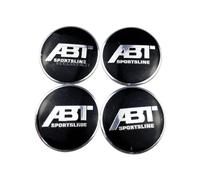 4 Pezzi Coprimozzo Adesivi con Logo, Adesivi Copriruota per ABT 56mm, Antipolvere Impermeabile Coprimozzi per Ruota con Emblema Adesivo,B