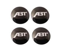 4 Pezzi Coprimozzo Adesivi con Logo, Adesivi Copriruota per ABT 56mm, Antipolvere Impermeabile Coprimozzi per Ruota con Emblema Adesivo,A