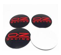 4 Pezzi Coprimozzo Adesivi con Logo, Adesivi Copriruota per OZ Racing 55mm, Antipolvere Impermeabile Coprimozzi per Ruota con Emblema Adesivo,A
