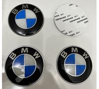 4 Pezzi Coprimozzo Adesivo Bmw Tappo Cerchi In Lega 65mm