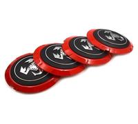 4 pezzi Coprimozzo centrale for auto for Fiat 500 Abarth Coprimozzo centrale da 133 mm con stemma distintivo Accessori decorativi for cerchi
