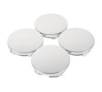 4 Pezzi Coprimozzo Centrale Ruota R60 Set Metallo Argento