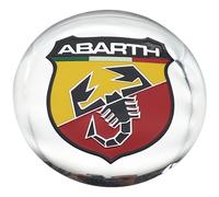 4 pezzi Coprimozzo da 56mm con Logo 3D Abarth Antipolvere per Cerchi