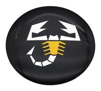 4 pezzi Coprimozzo da 56mm con Logo 3D Abarth Antipolvere per Cerchi