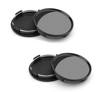 4 Pezzi Coprimozzo Esterno, DEANKEJI Auto Ruota Centro Mozzo Tappo, Accessori Decorativi per Coperture del Mozzo, con Anelli in Acciaio Inossidabile, per Mozzi con Diametro di 63 mm