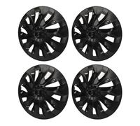 4 pezzi coprimozzo in nero opaco da 18 pollici, compatibili con Tesla Model 3 2017-2023