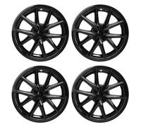 4 pezzi coprimozzo lucidi neri da 18 pollici per Tesla Model 3 2017-2023