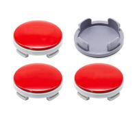4 Pezzi Coprimozzo Ruota Centrale per Ford Transit 2015-2025, Coprimozzi Copricerchi Copri Tappi Mozzo Cerchioni Copertura Antipolvere,Normal-Red