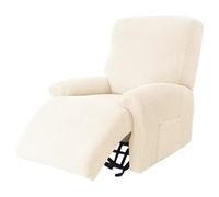 4-Pezzi Copripoltrona Relax Reclinabile Elettrica Con Tasche Fodera Per Poltrona,Universale Coprisedile Chivas Poltrona Reclinabile Relax Completo Elasticizzato, Copertura Per Poltrona ( Color : A3 ,