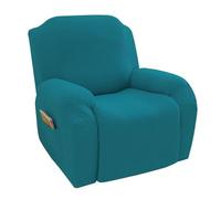 4-Pezzi Copripoltrona Relax Reclinabile Elettrica Con Tasche Fodera Per Poltrona,Universale Coprisedile Chivas Poltrona Reclinabile Relax Completo Elasticizzato, Copertura Per Poltrona ( Color : A9 ,