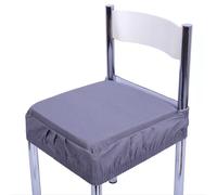 4 pezzi coprisedia tinta unita, cuscino da seduta, fascia elastica, sfoderabile