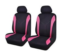 4 Pezzi Coprisedile Anteriore Auto per Mini Cooper (2002-2006) [R50/R53], Set di Coprisedili e Copri Poggiatesta per Sedili Anteriori Auto, Compatibile con Airbag, Auto Accessori,A-Pink
