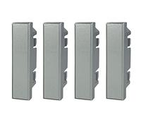 4 Pezzi Copritasti Copriforo Falso Polo 1/2M,Compatibile con Bticino Axolute, Occupa Mezzo Posto Modulo (Grigio)