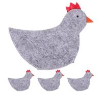 4 Pezzi Copriuova a Forma di Pulcino per Pasqua Decorativa | Riutilizzabile, Adatto a Uova Decorative e Cacce Pasquali, per Aule e Tavole Festive