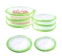 4 Pezzi Coprivivande a Rete Pieghevole, Coprivivande per Alimenti Pop-Up, 2 Taglie, Copri Cibo da Mosche Riutilizzabili, Copri Frutta Antimoscerino, Coprivivande per Proteggere Cibo, Frutta e Barbecue