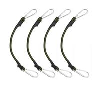 4 Pezzi Corda di Serraggio con Elastico e Gancio, Tenditore di Gomma Regolabile per Fissaggio Parasole