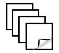 4 Pezzi Cornice Magnetica Autoadesiva, 30 x 30 cm Nera Cornice Espositiva Magnetica Cornice Informativa Autoadesiva con Bordo Magnetico, per l'Affissione di Foto, Documenti, Manifesti, Pubblicità