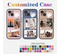 4 pezzi Cornice portafoto personalizzata a forma di cuore, Custodia protettiva personalizzata compatibile con Apple 11 12 13 14 15 16 Pro Max, Galaxy A13 A33 A34 A35 A14 A15 A55 A56 S22 S23 S24 S25 Ul