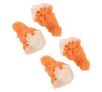 4 Pezzi Coscia di Pollo Simulata Pvc Modello Realistico