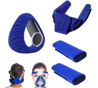 4 Pezzi CPAP Coperture, 2 Cpap Strap Pads Universal, 1 Cpap Pad Collo, 1 Confortevole Inserti per Maschere Facciali, Riduce Gli Arrossamenti Sulle Guance e Pressione (Non Mascherina)
