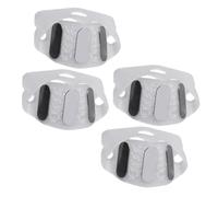4 Pezzi Cramponi Antiscivolo per Scarpe da Neve, 5 Denti, Eu 30-46 | Acciaio al Manganese e Silicone, Leggeri e Portatili, per Camminate Invernali All'aperto, Viaggiatori e Fotografi